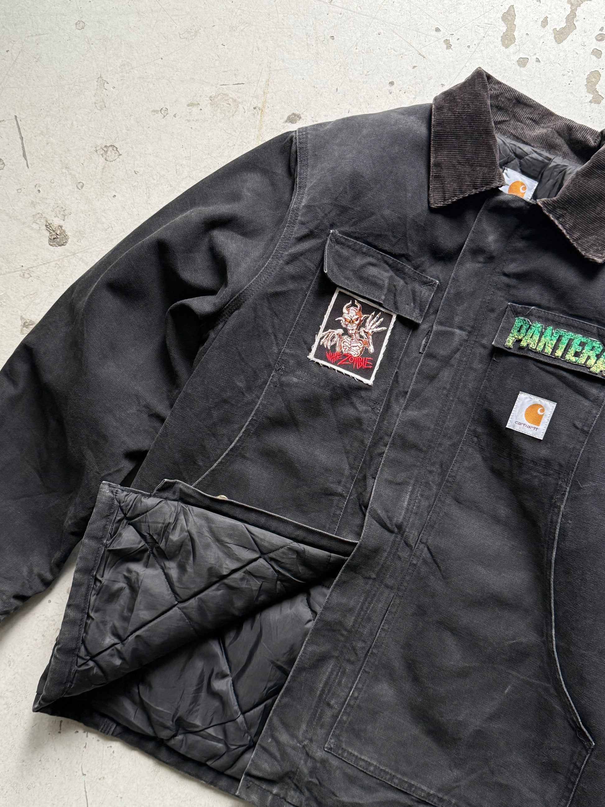 Vintage Carhartt Detroit Core Jakke m. Patchwork - Re:Junk Vintage