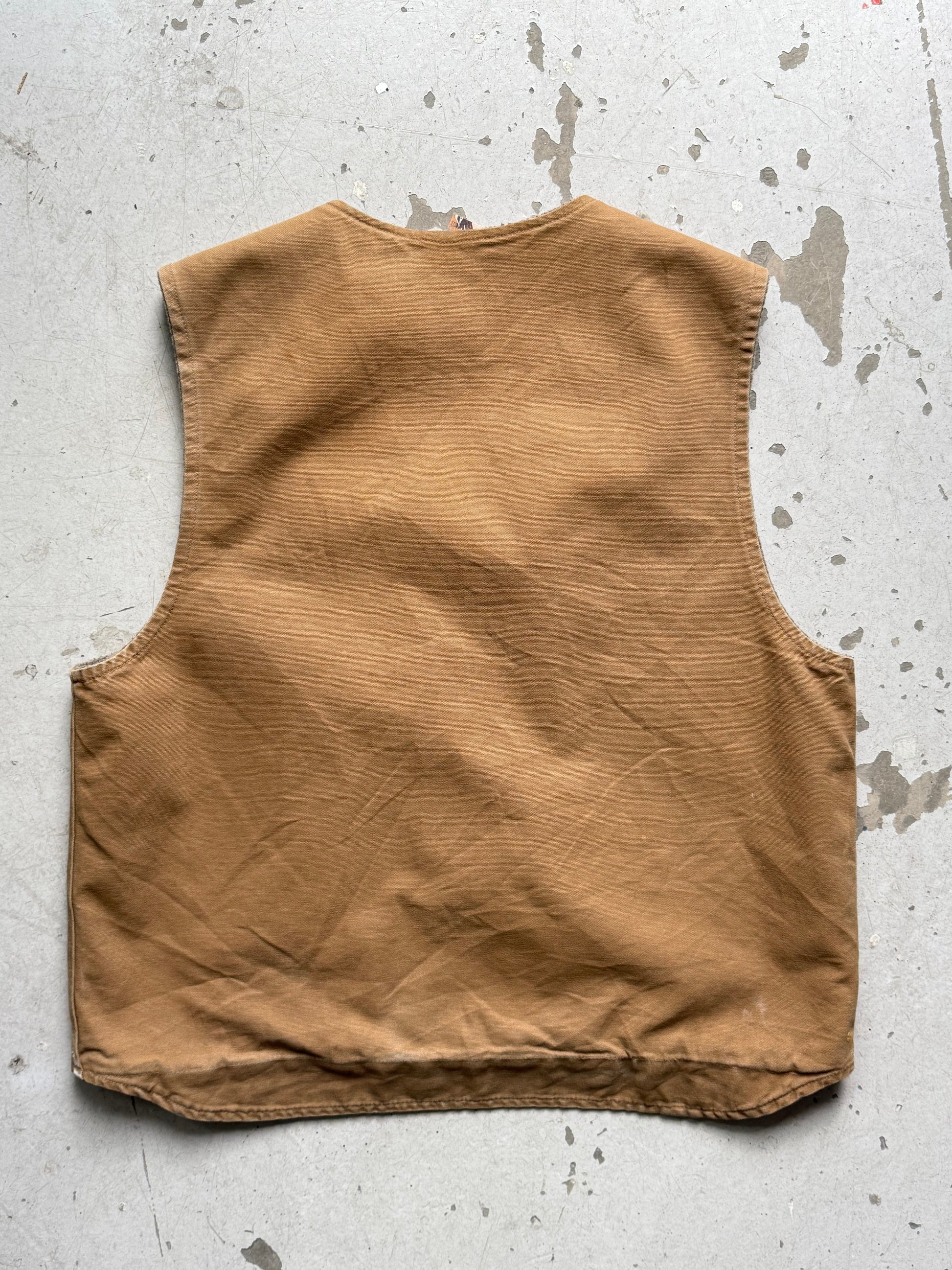 Vintage Carhartt Duck Vest – Sandbrun (2007) - Re:Junk Vintage