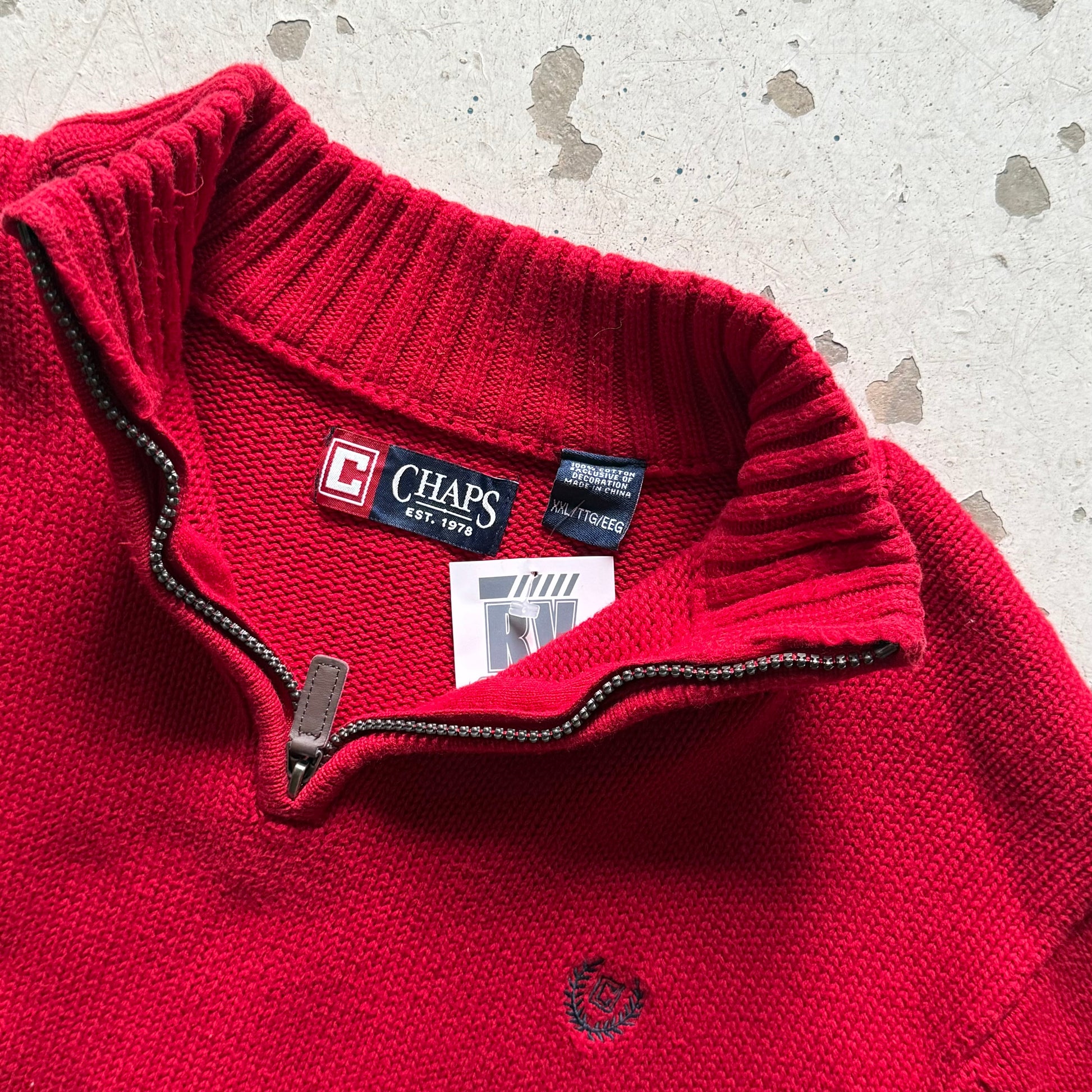 Vintage Chaps Quarter Zip Sweater - Re:Junk Vintage