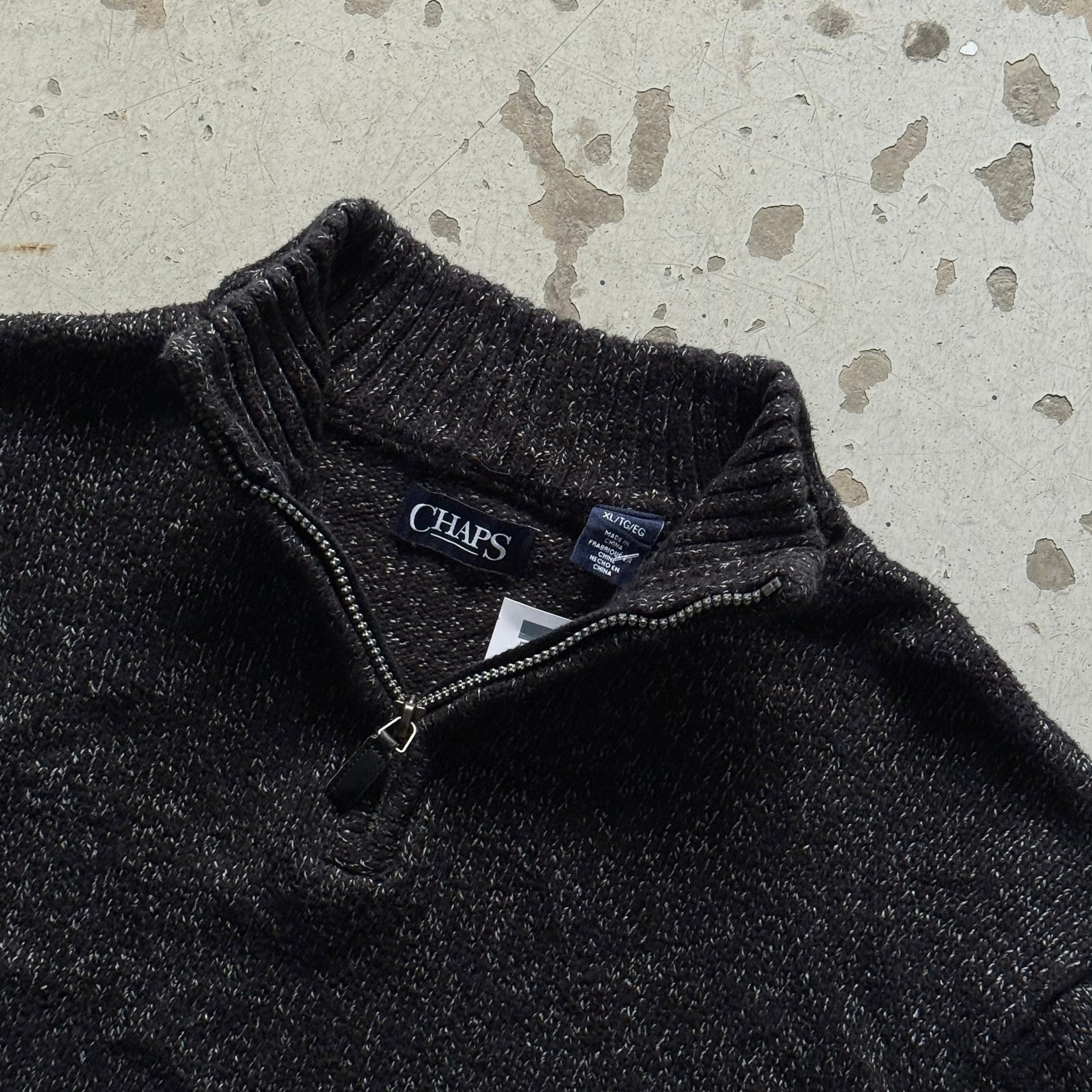 Vintage Chaps Quarter Zip Sweater - Re:Junk Vintage