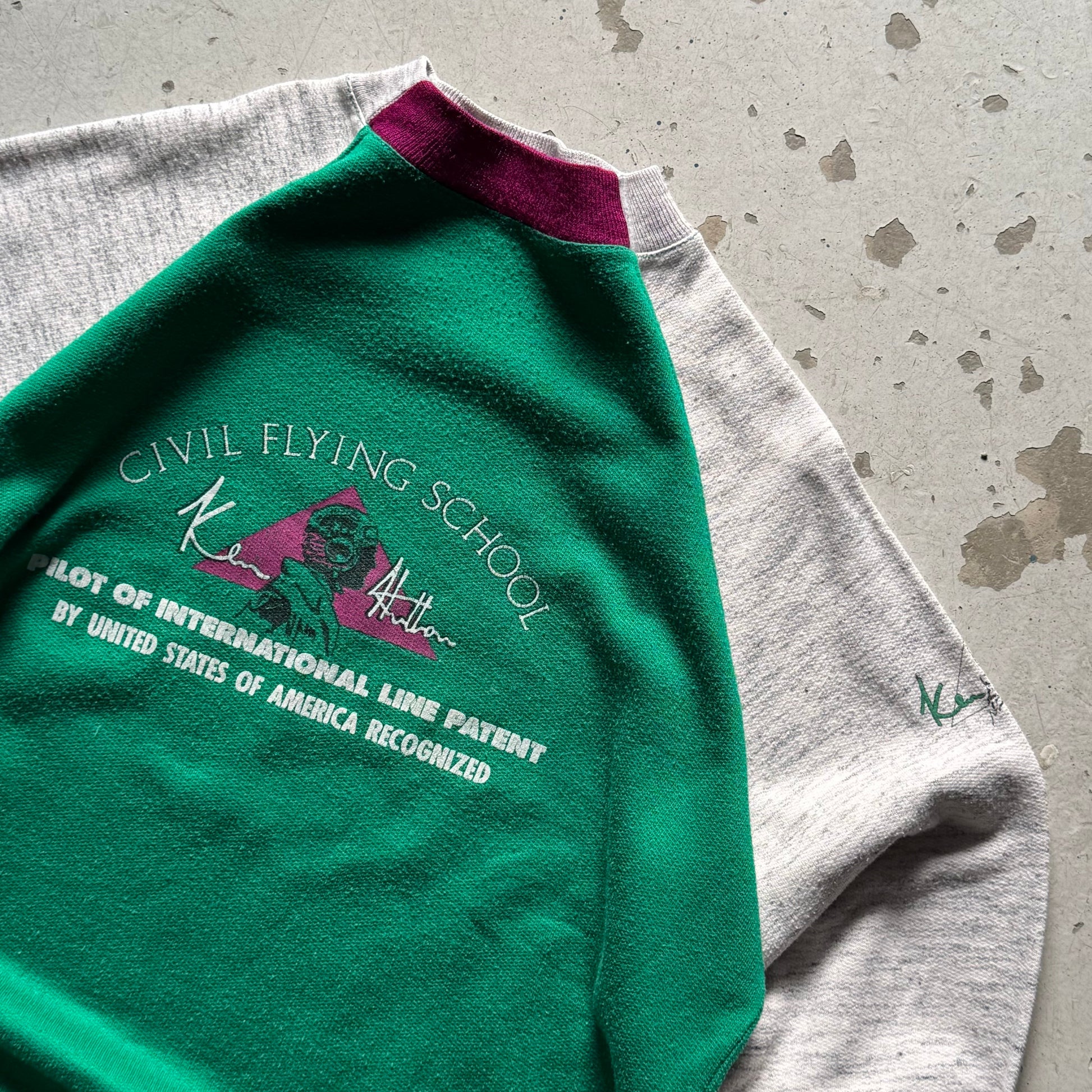 Vintage Civil Flying School Sweatshirt - Re:Junk Vintage