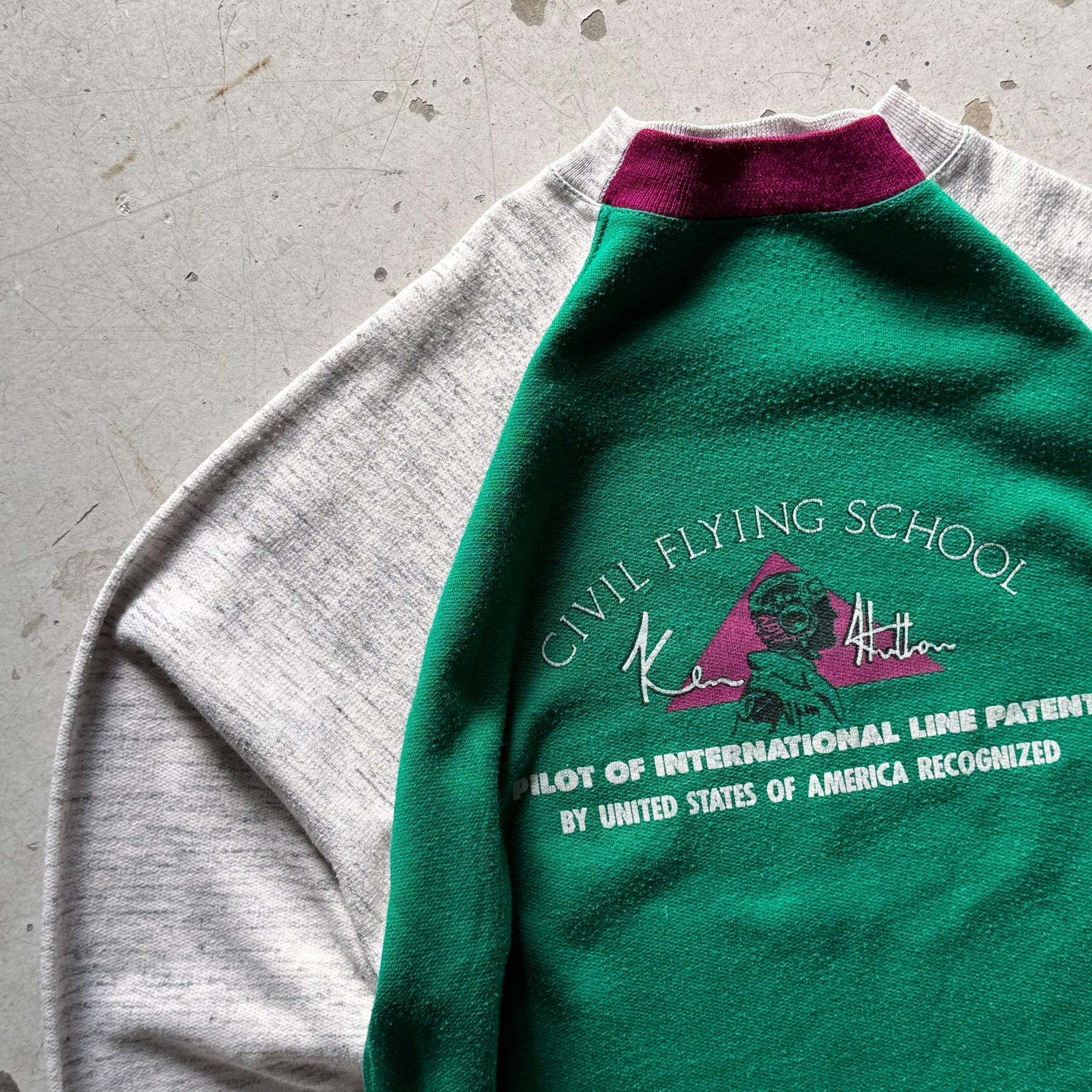 Vintage Civil Flying School Sweatshirt - Re:Junk Vintage