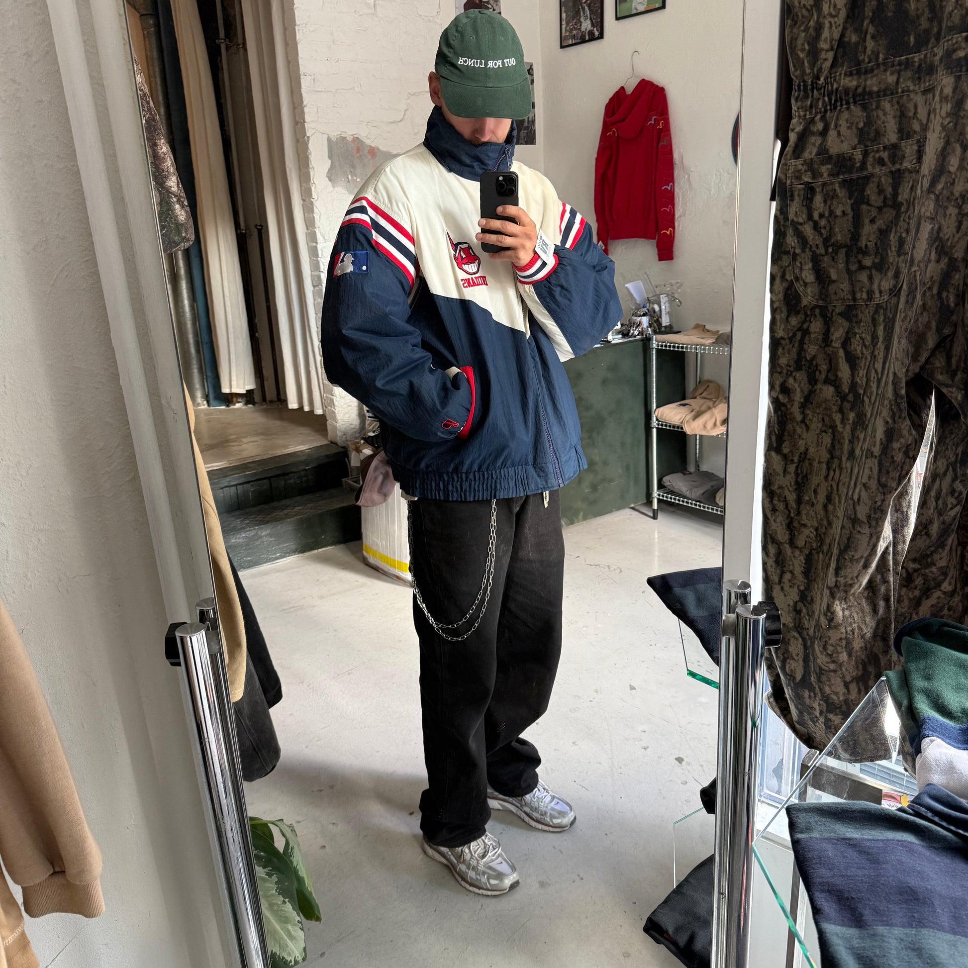 Vintage Cleveland Indians MLB Jakke – Pro Layer - Re:Junk Vintage