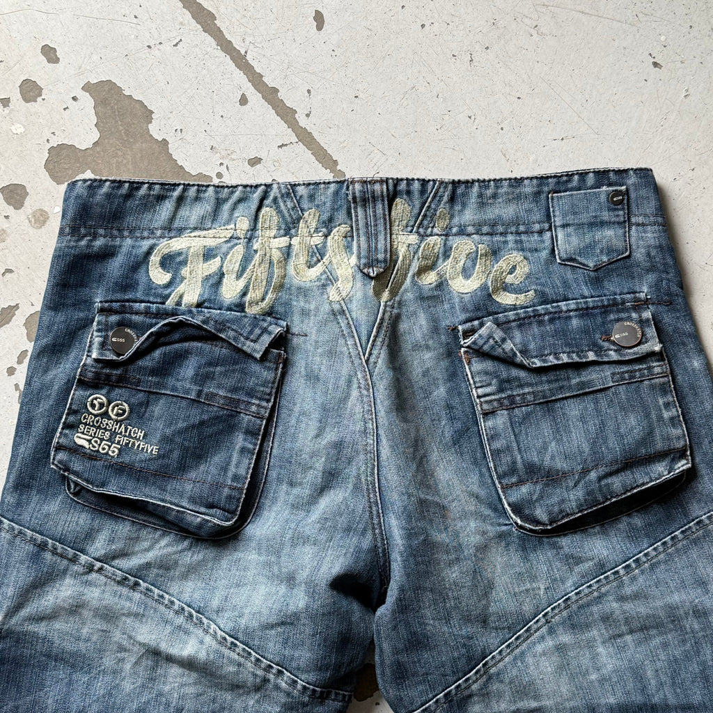 Vintage | denim jorts | mørkeblå | W34 - Re:Junk Vintage