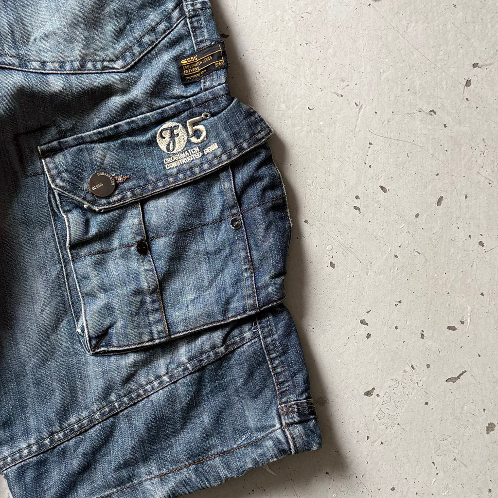 Vintage | denim jorts | mørkeblå | W34 - Re:Junk Vintage