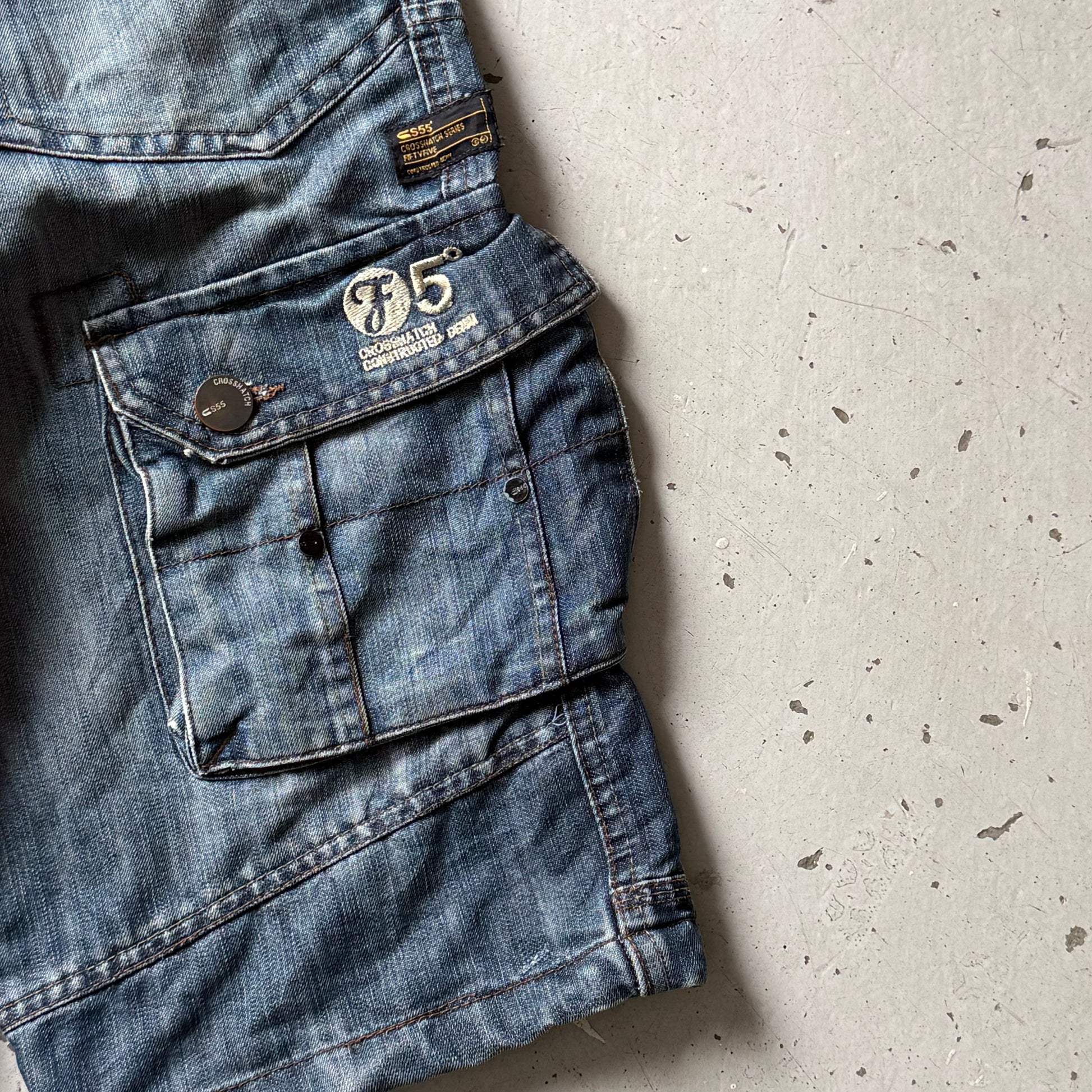 Vintage | denim jorts | mørkeblå | W34 - Re:Junk Vintage