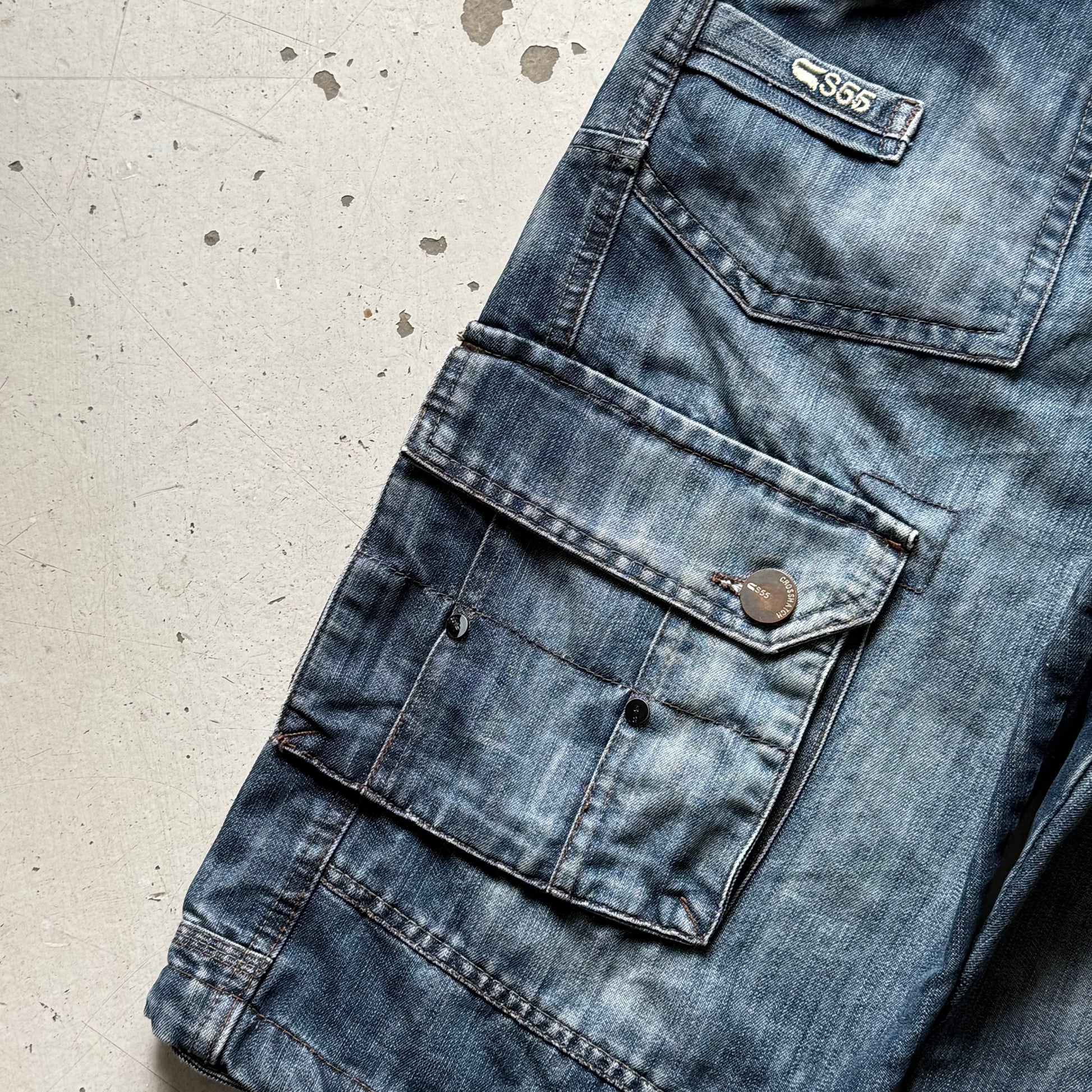 Vintage | denim jorts | mørkeblå | W34 - Re:Junk Vintage