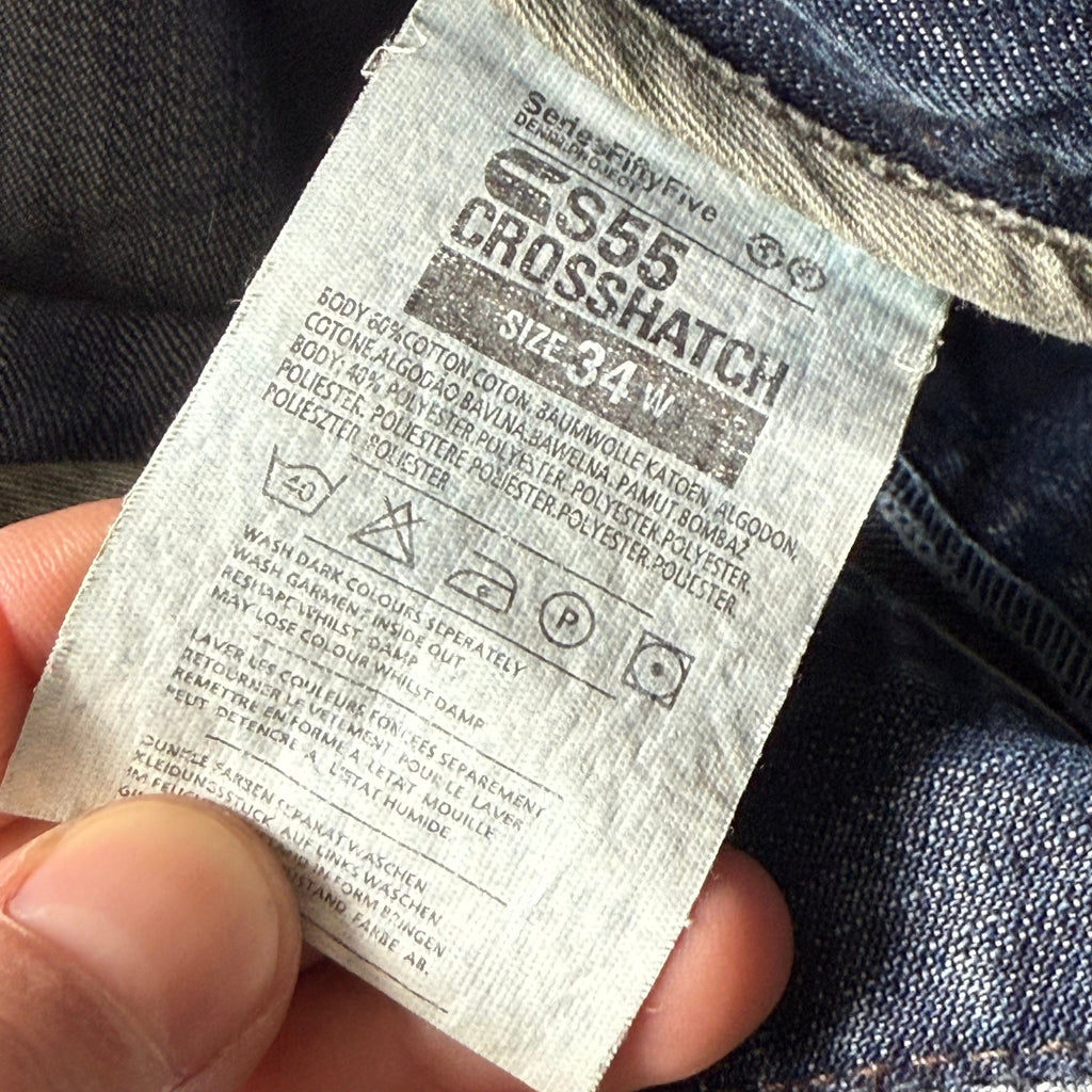 Vintage | denim jorts | mørkeblå | W34 - Re:Junk Vintage