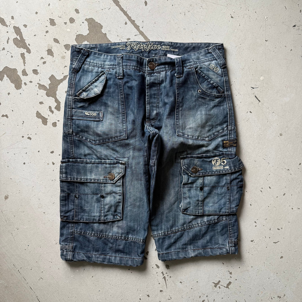 Vintage | denim jorts | mørkeblå | W34 - Re:Junk Vintage
