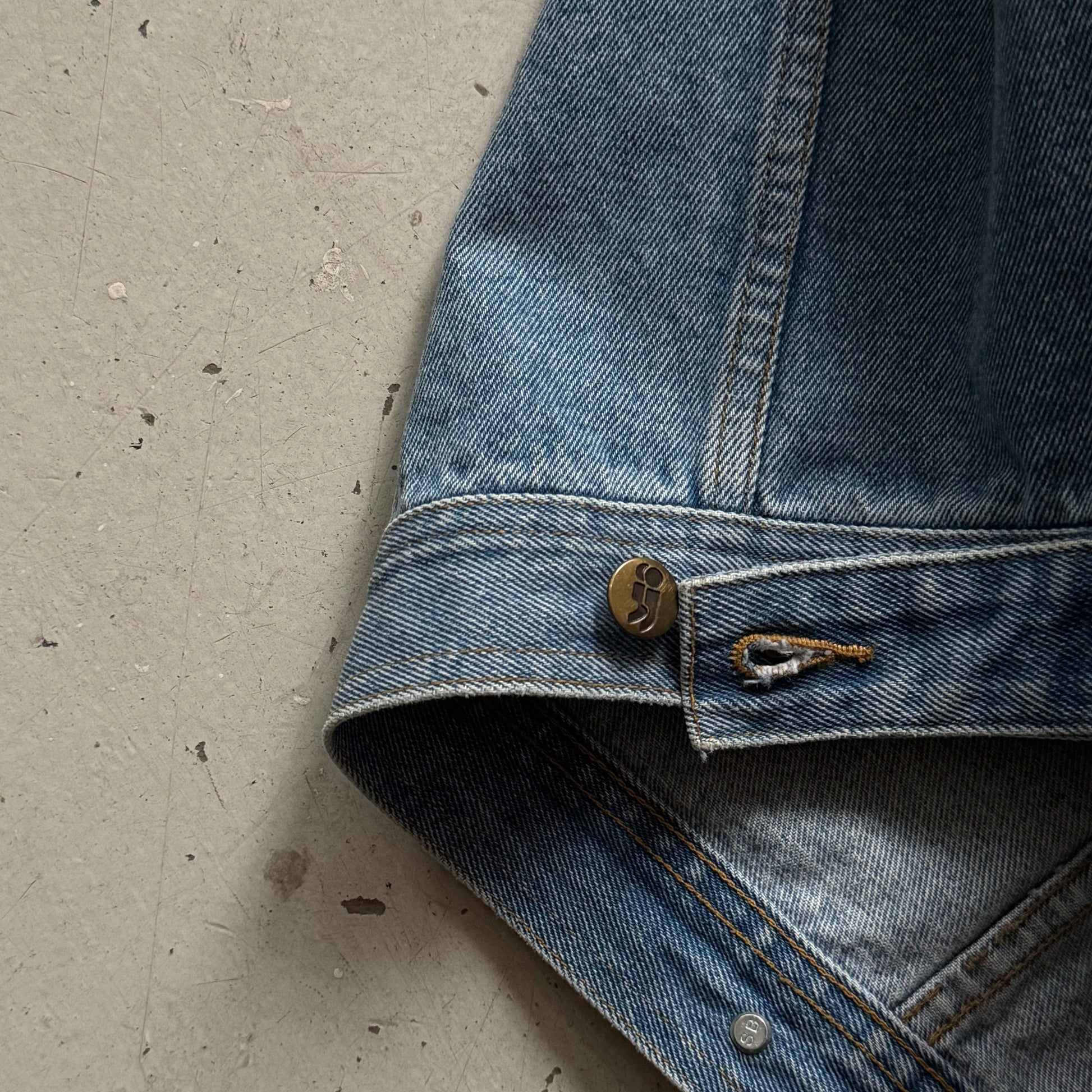 Vintage | Denim vest | Blå | Large - Re:Junk Vintage