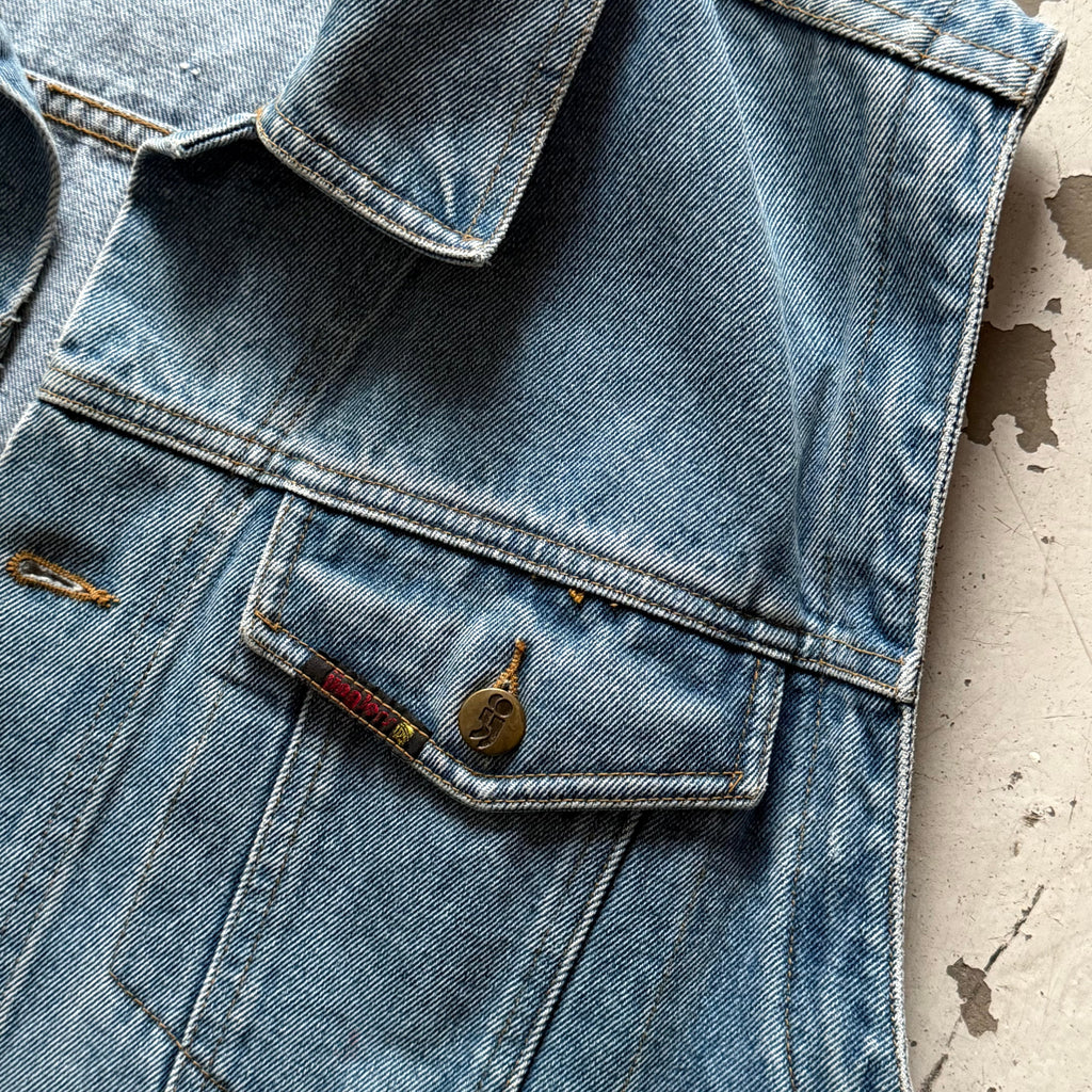 Vintage | Denim vest | Blå | Large - Re:Junk Vintage