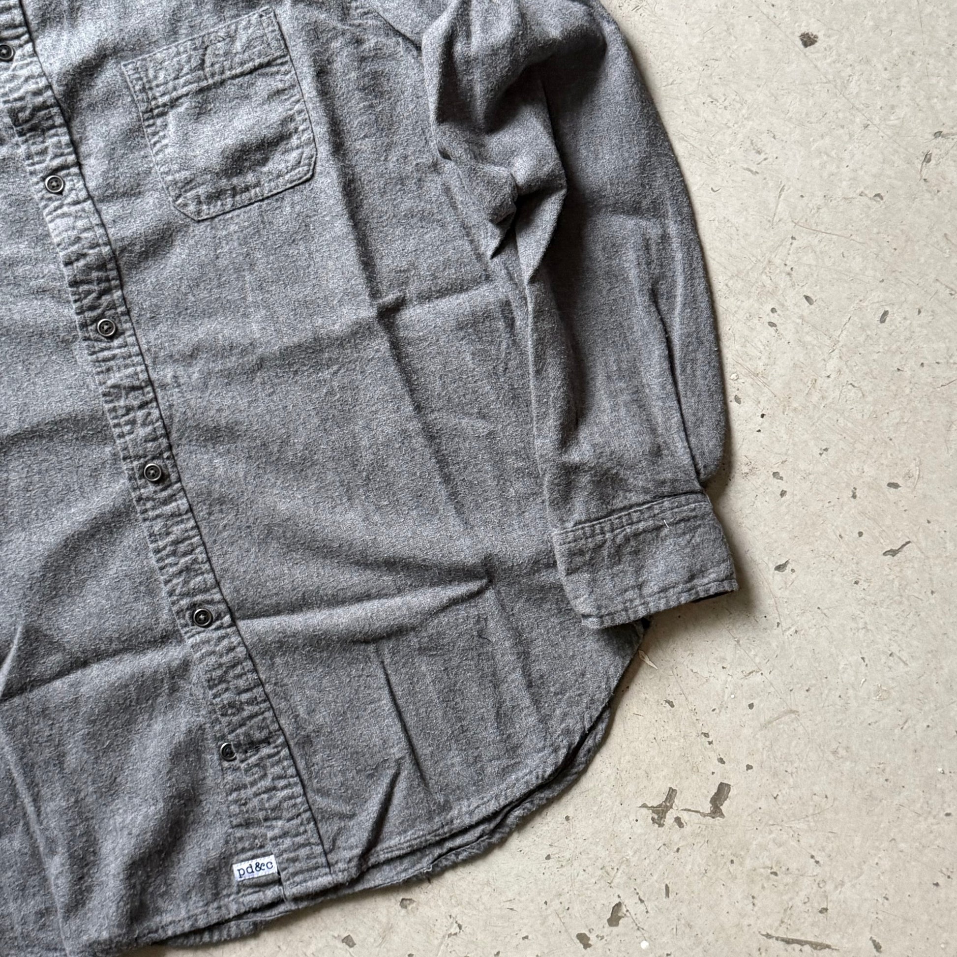 Vintage Grå Skjorte – Large – Classic fit - Re:Junk Vintage