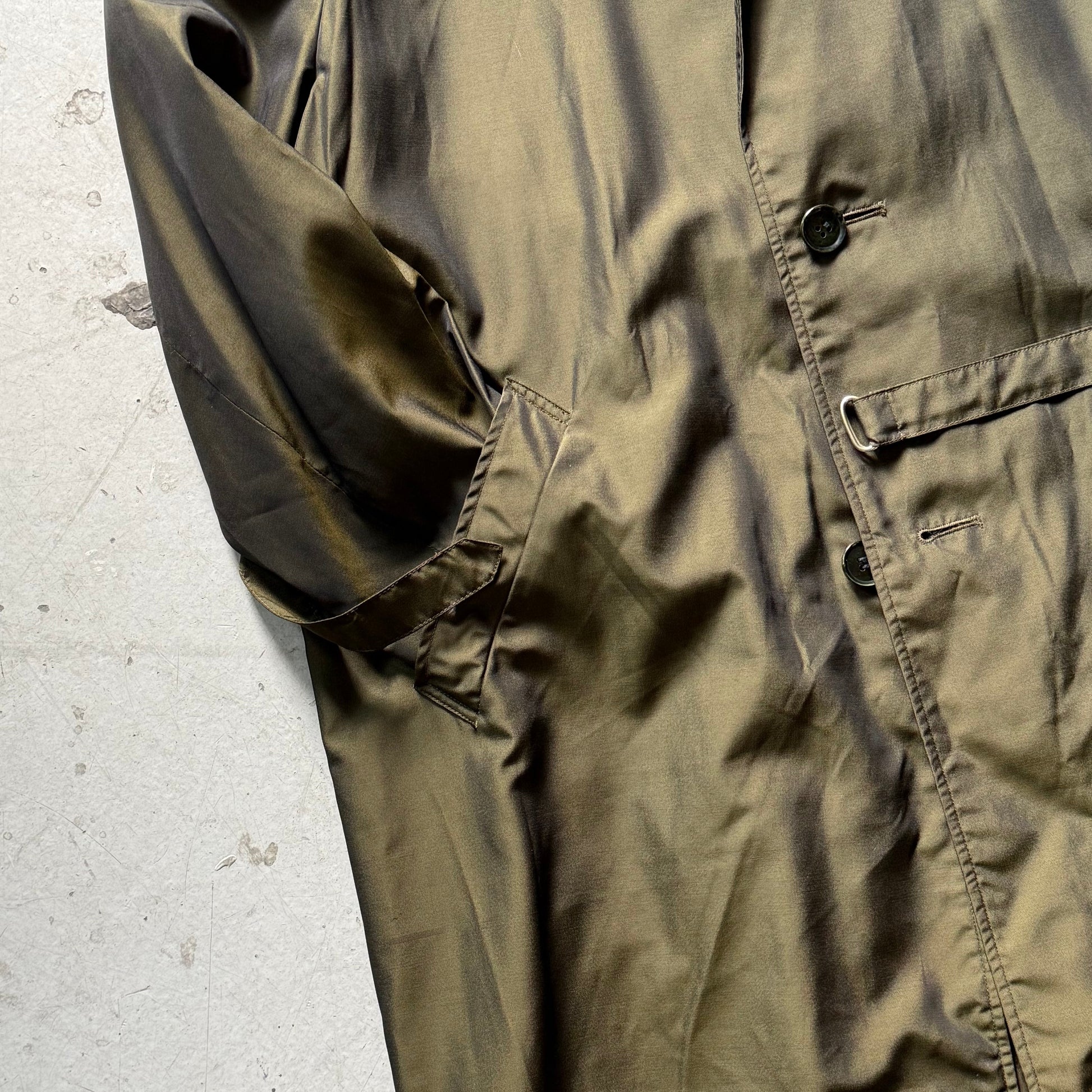 Vintage Kobra Trenchcoat – Armygrøn Letvægtsjakke - Re:Junk Vintage