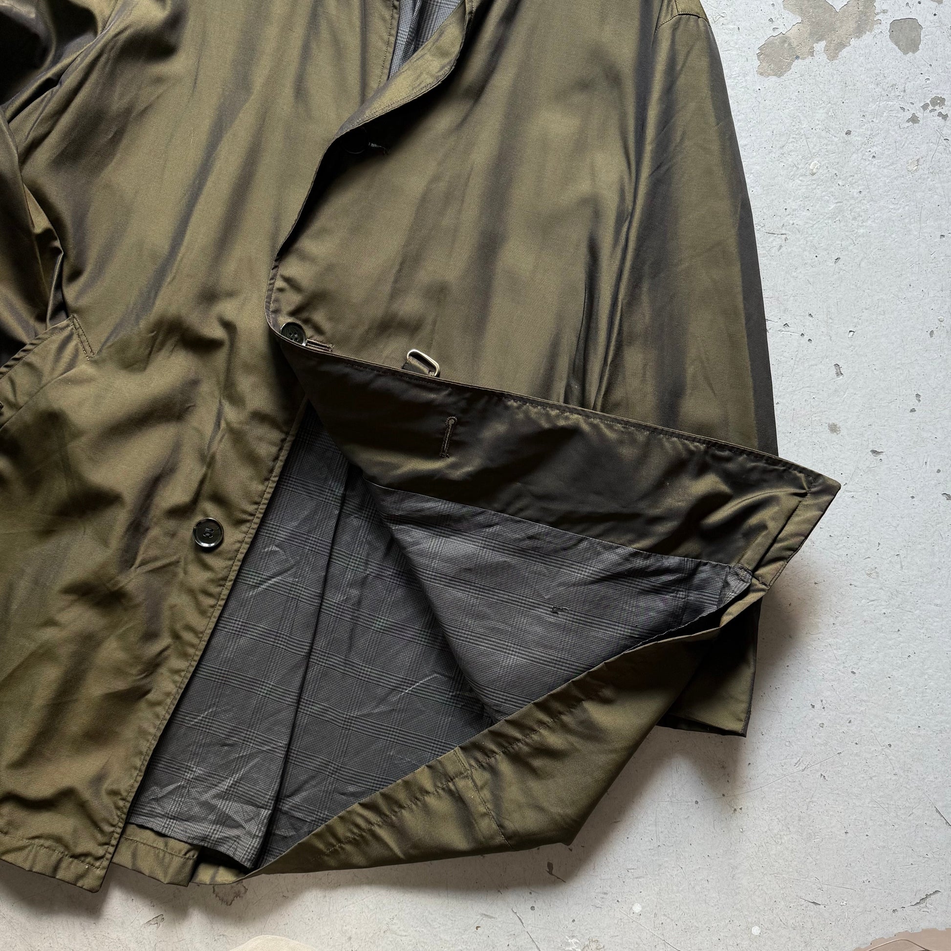 Vintage Kobra Trenchcoat – Armygrøn Letvægtsjakke - Re:Junk Vintage
