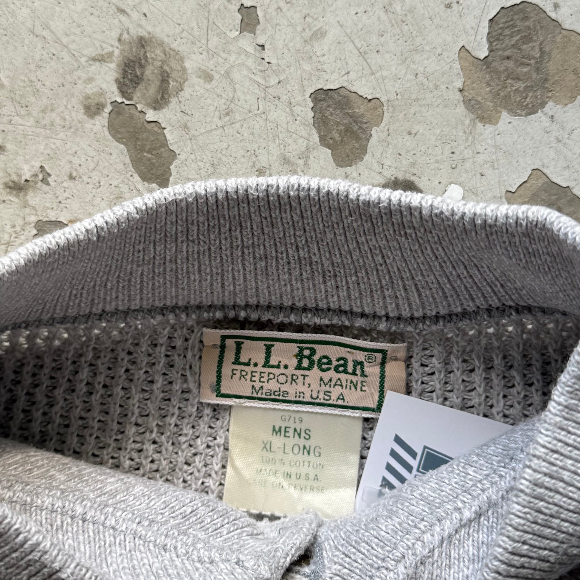 Vintage L.L. Bean Henley Sweater Made in USA - Re:Junk Vintage