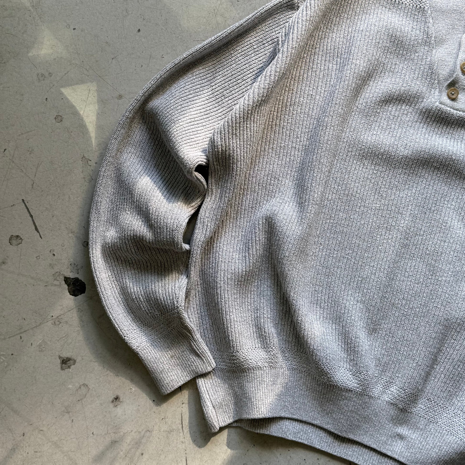 Vintage L.L. Bean Henley Sweater Made in USA - Re:Junk Vintage