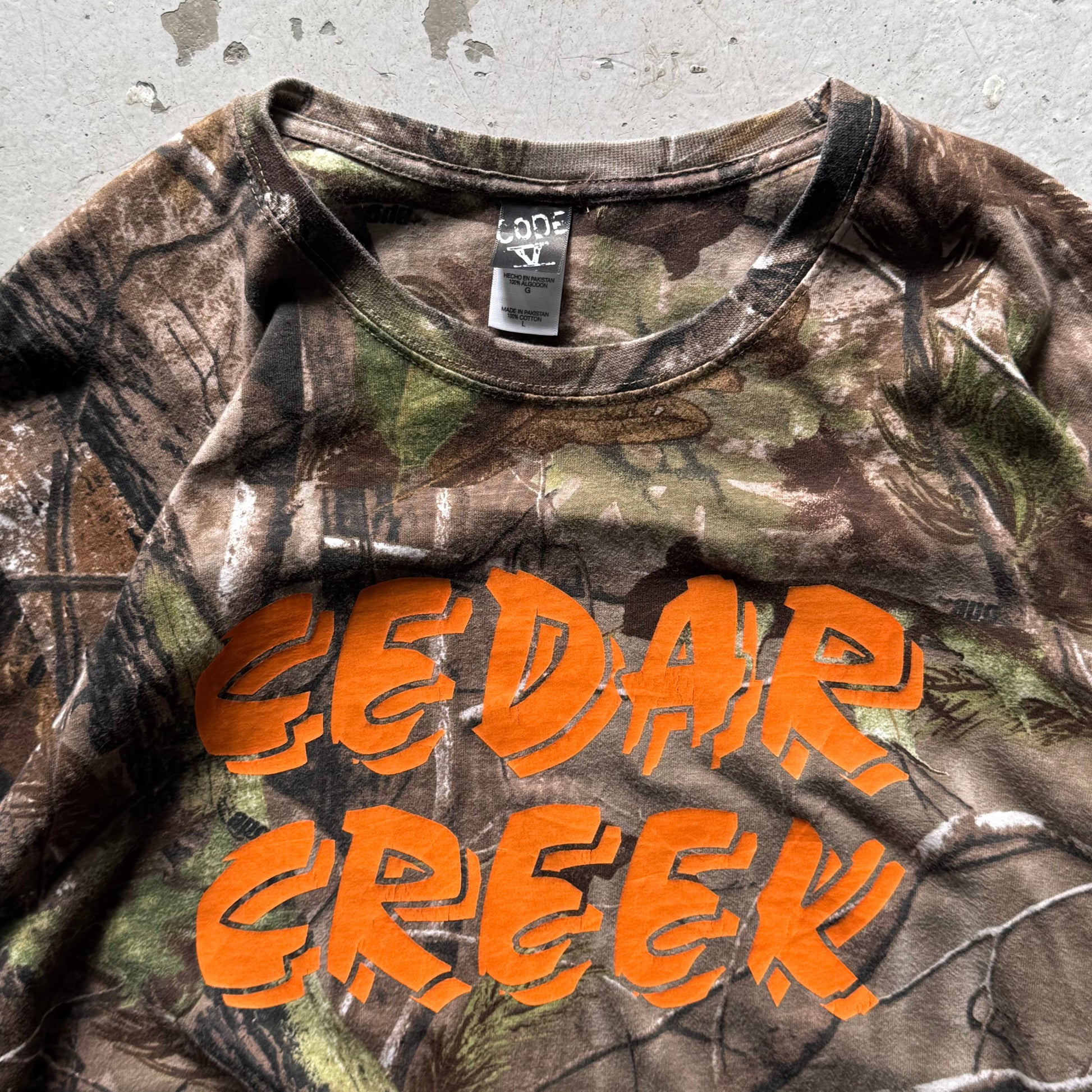 Vintage Real Tree Langærmet T-shirt – Cedar Creek - Re:Junk Vintage