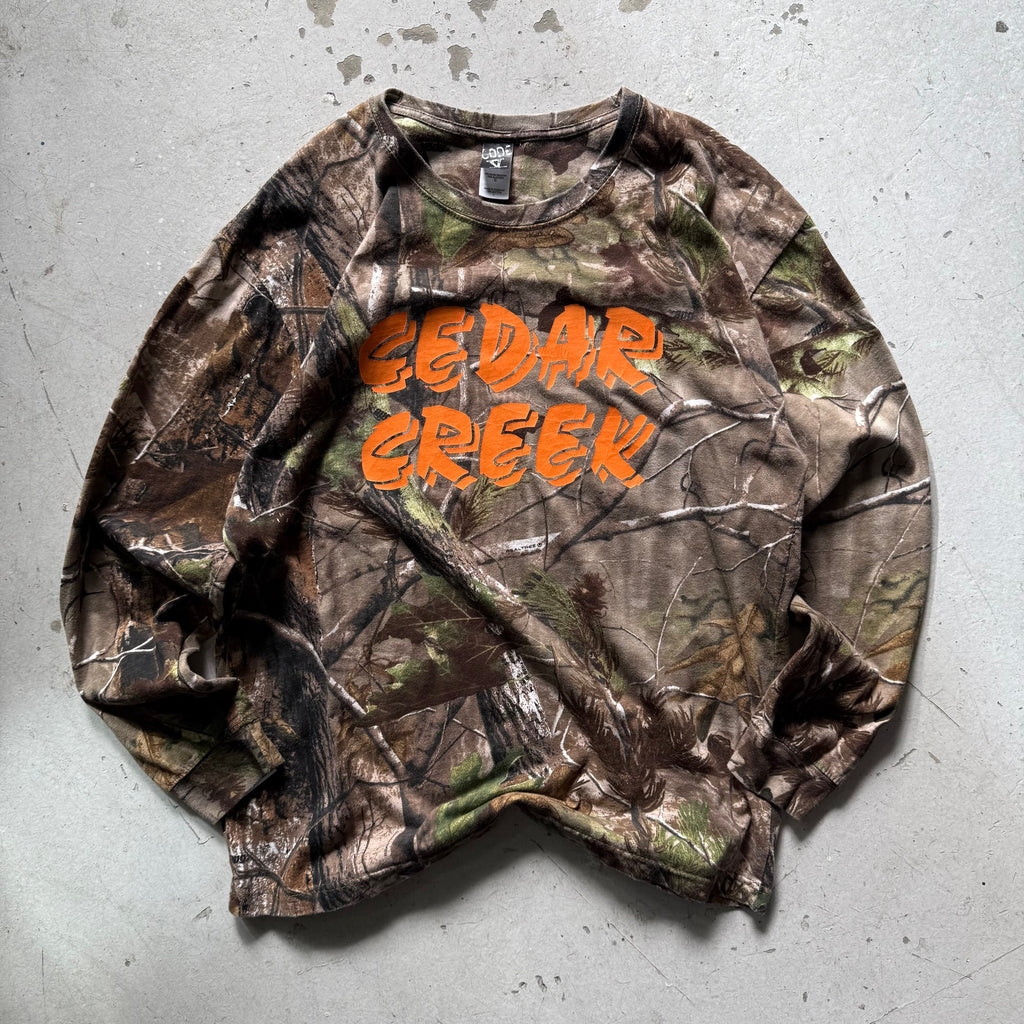 Vintage Real Tree Langærmet T-shirt – Cedar Creek - Re:Junk Vintage