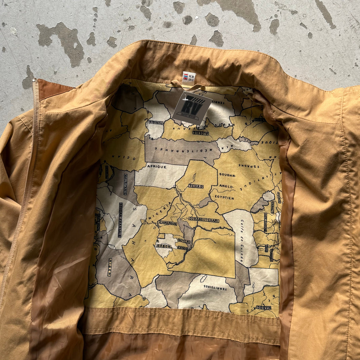 Vintage Safari Field Jakke – Map Lined Utility Style - Re:Junk Vintage