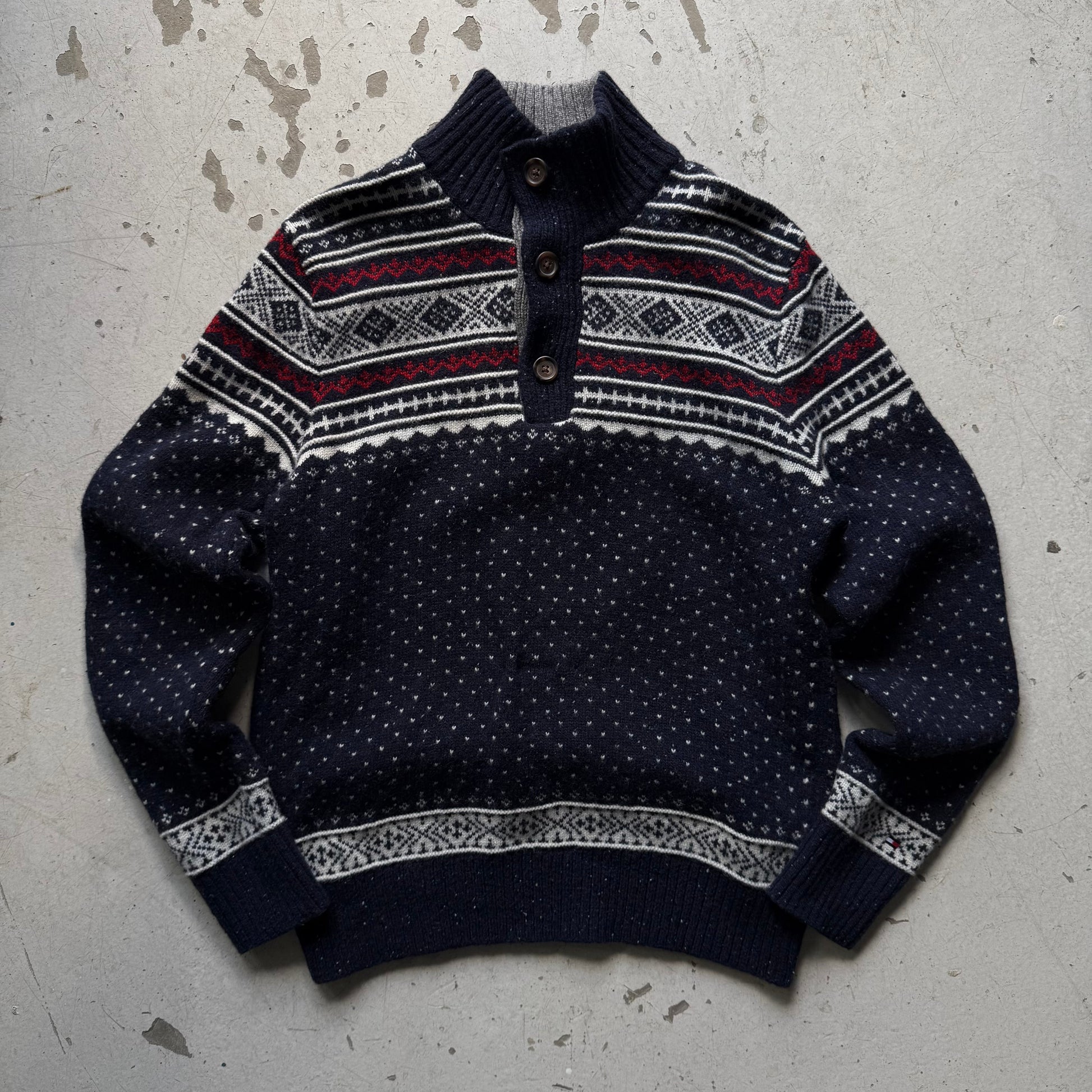 Vintage Tommy Hilfiger Nordic Knit Sweater - Re:Junk Vintage