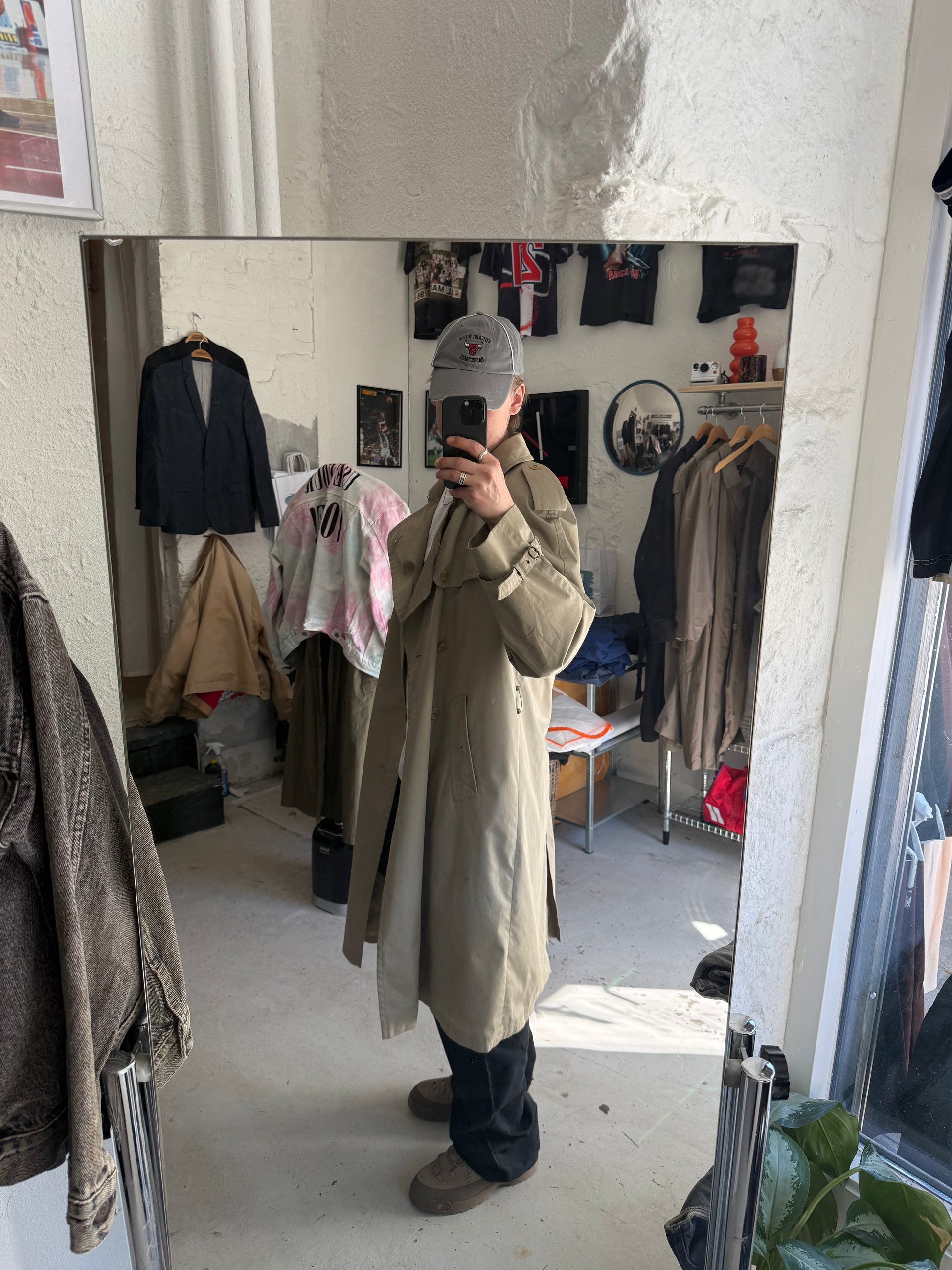 Vintage | trenchcoat | beige | L - Re:Junk Vintage