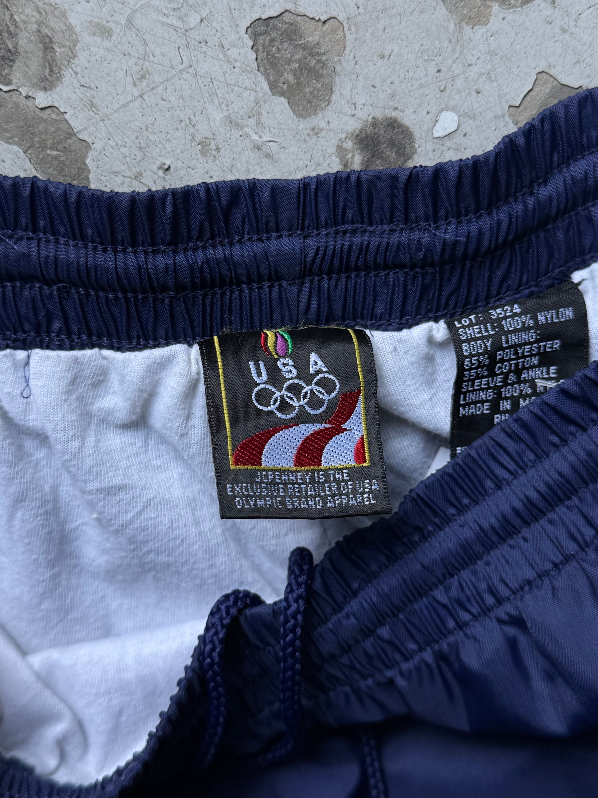 Vintage USA Olympic Trackpants – Navy - Re:Junk Vintage