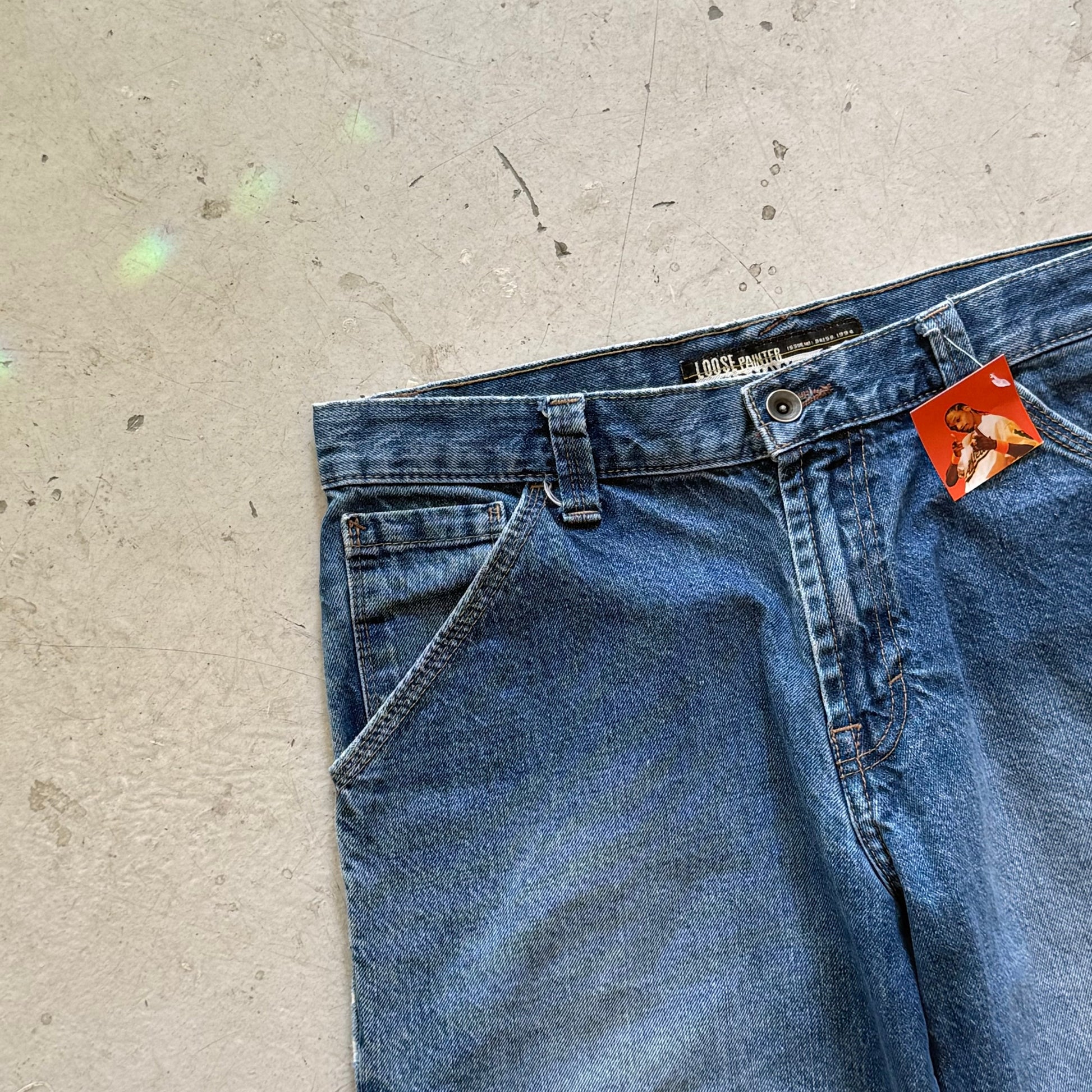 W32: Vintage denim jorts – loose fit workwear shorts - Re:Junk Vintage