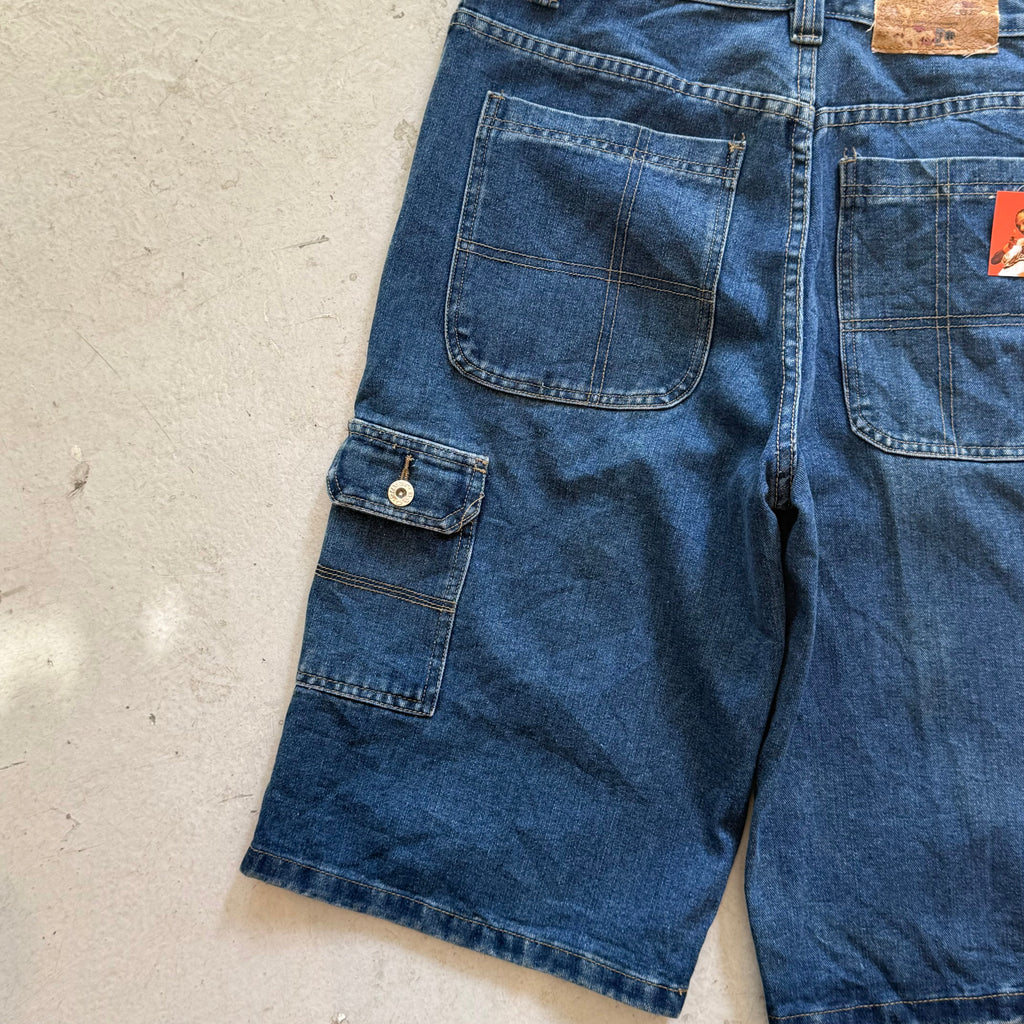W32: Vintage denim jorts – loose fit workwear shorts - Re:Junk Vintage