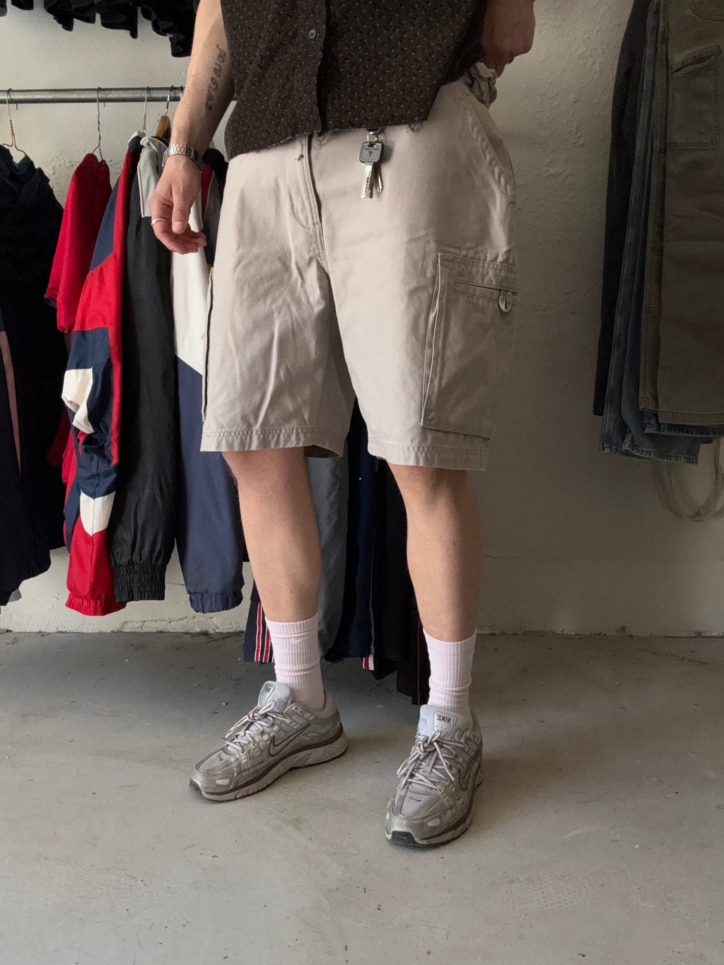 W34 | cargo shorts | beige | - Re:Junk Vintage