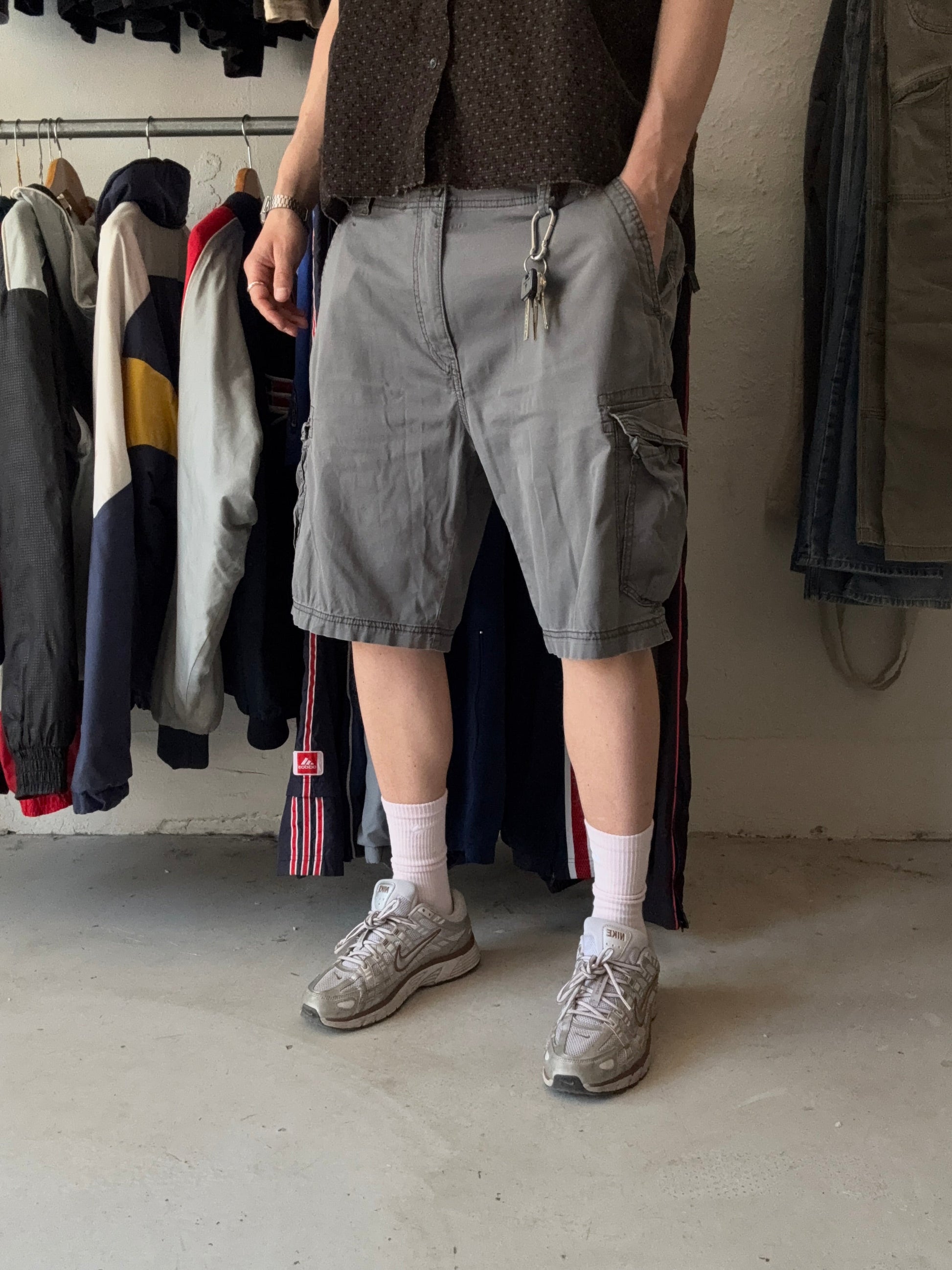 W36 | cargo shorts | Grå | - Re:Junk Vintage