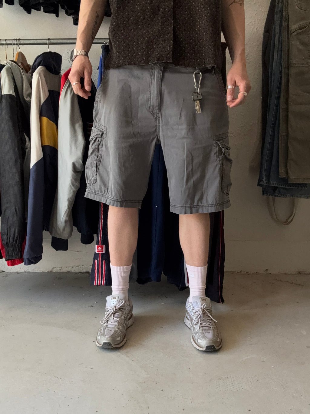 W36 | cargo shorts | Grå | - Re:Junk Vintage