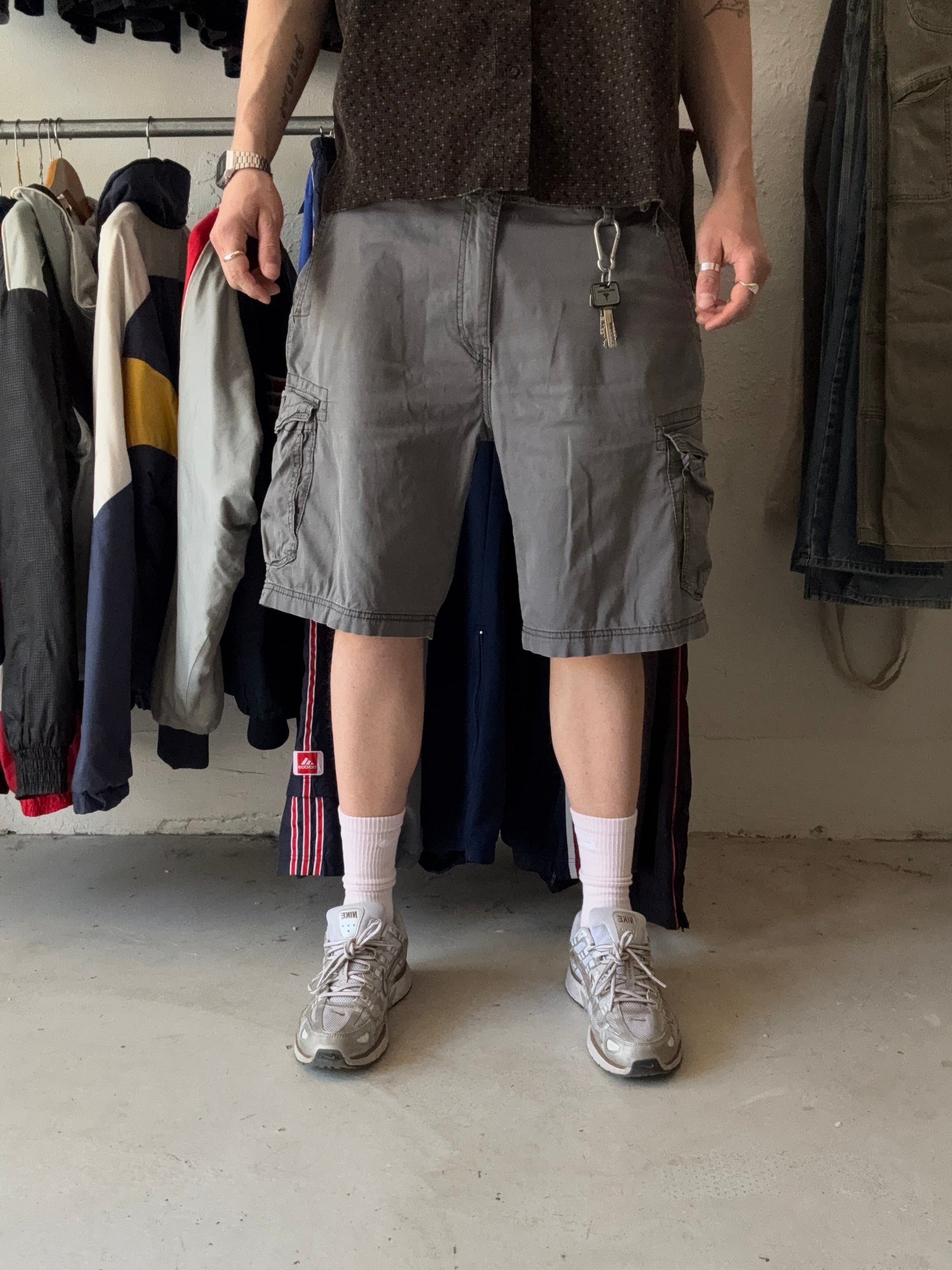W36 | cargo shorts | Grå | - Re:Junk Vintage