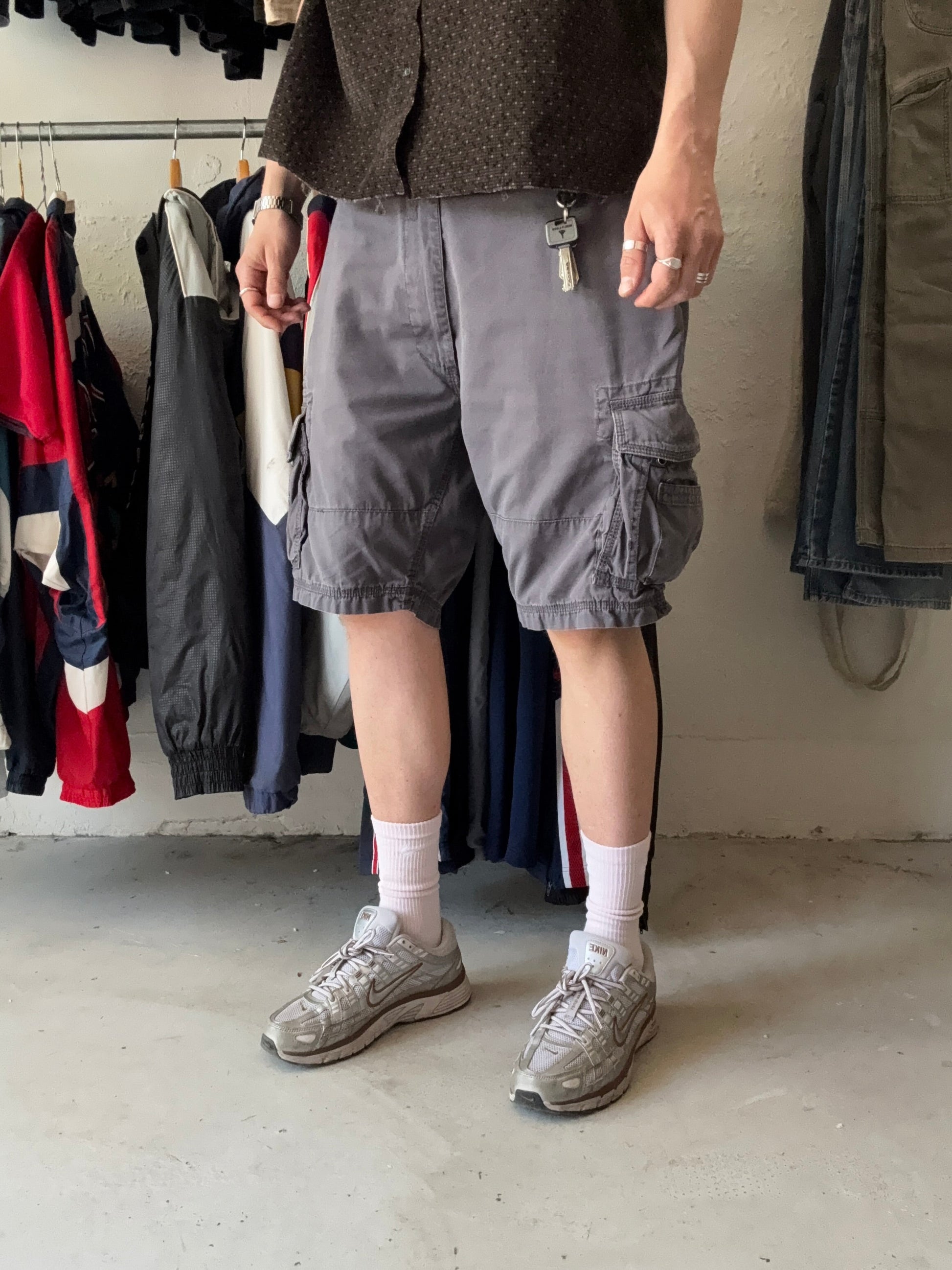 W36 | cargo shorts | Grå| - Re:Junk Vintage