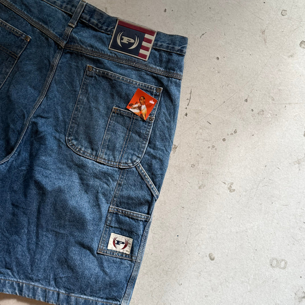 W36: Vintage denim jorts – loose fit workwear shorts - Re:Junk Vintage