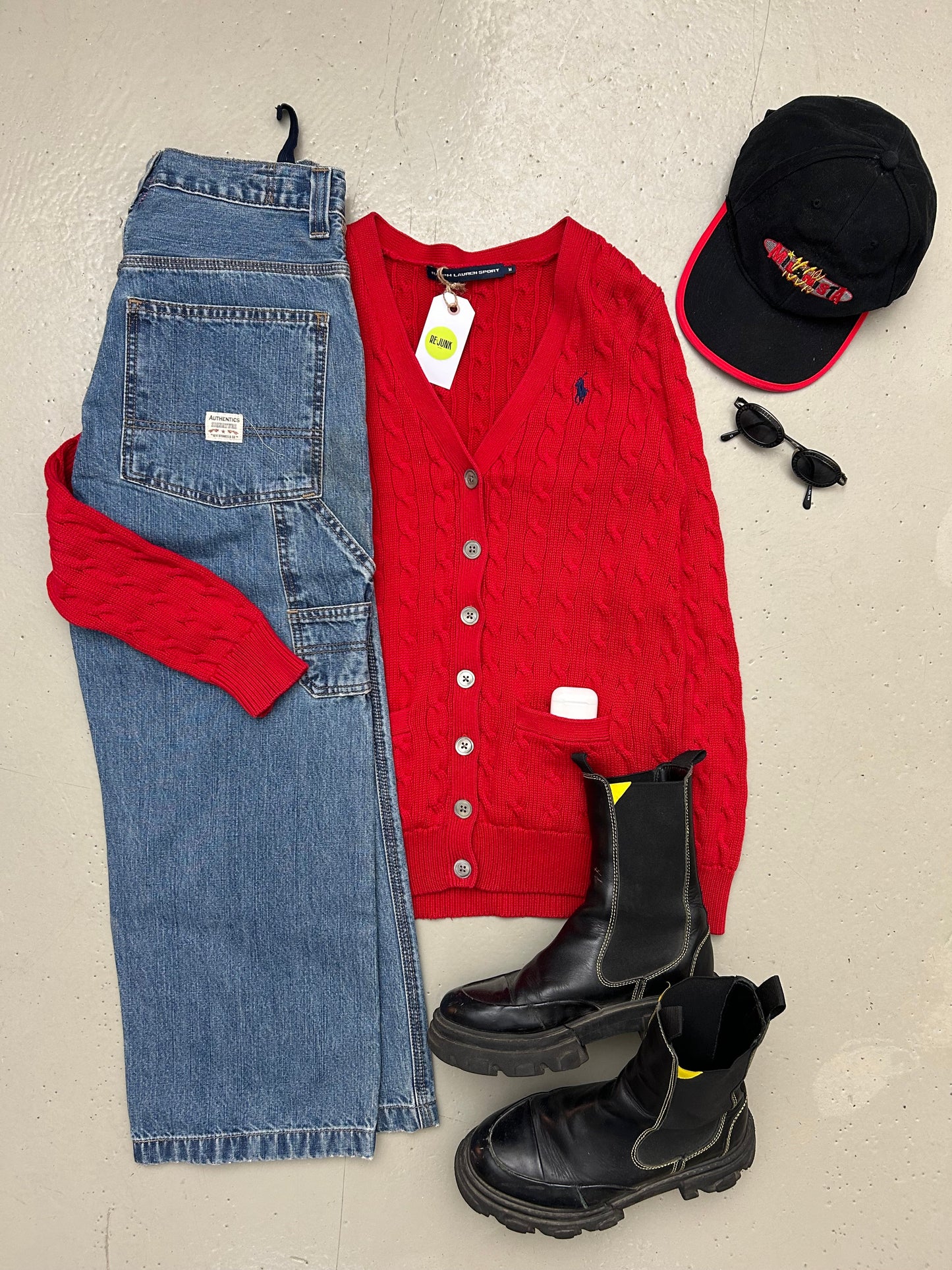 Women - Ralph Lauren Vintage Striktrøje - Medium - Re:Junk Vintage