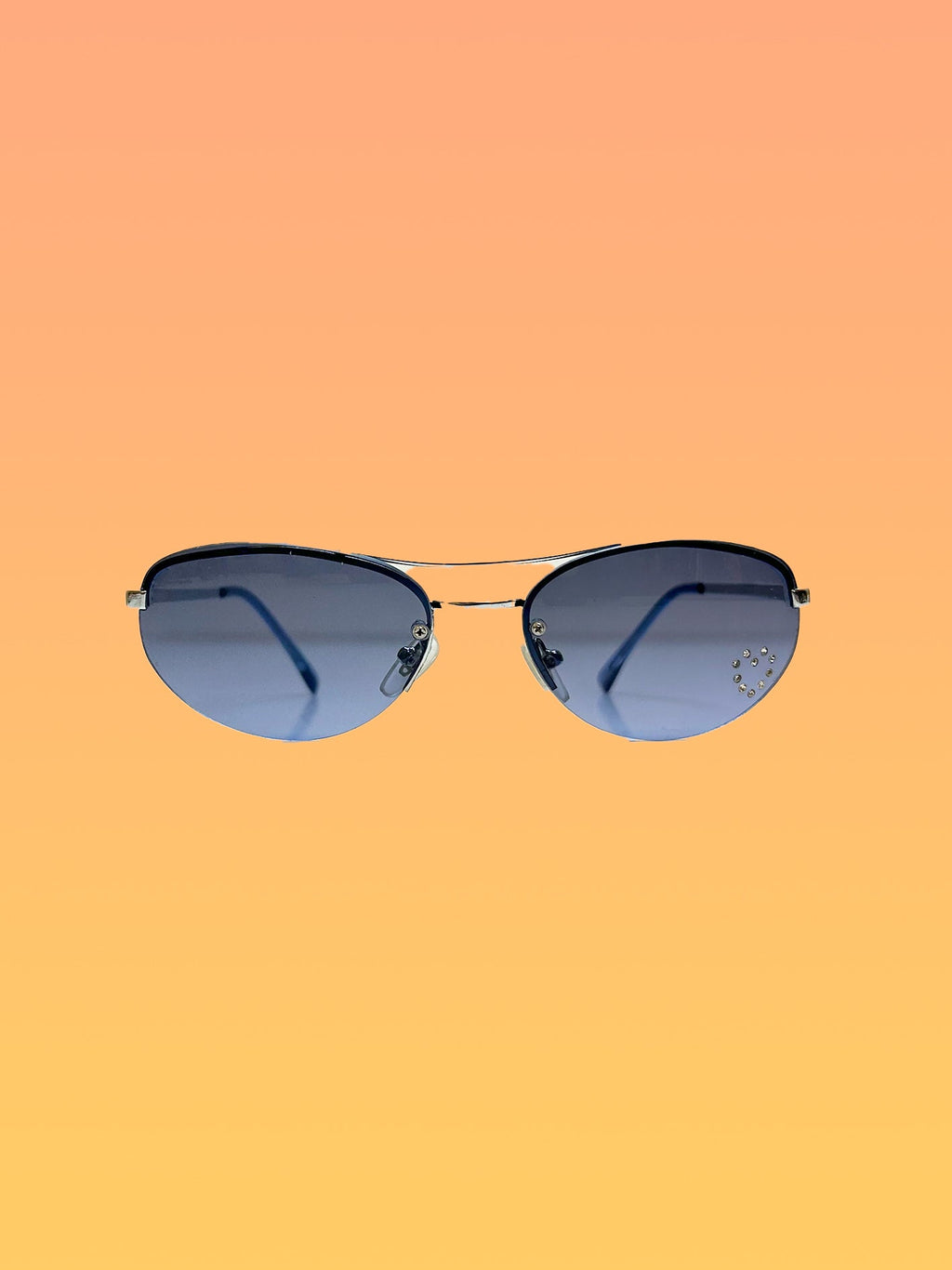 Y2K Lys Blå Vintage Solbrille - Re:Junk Vintage