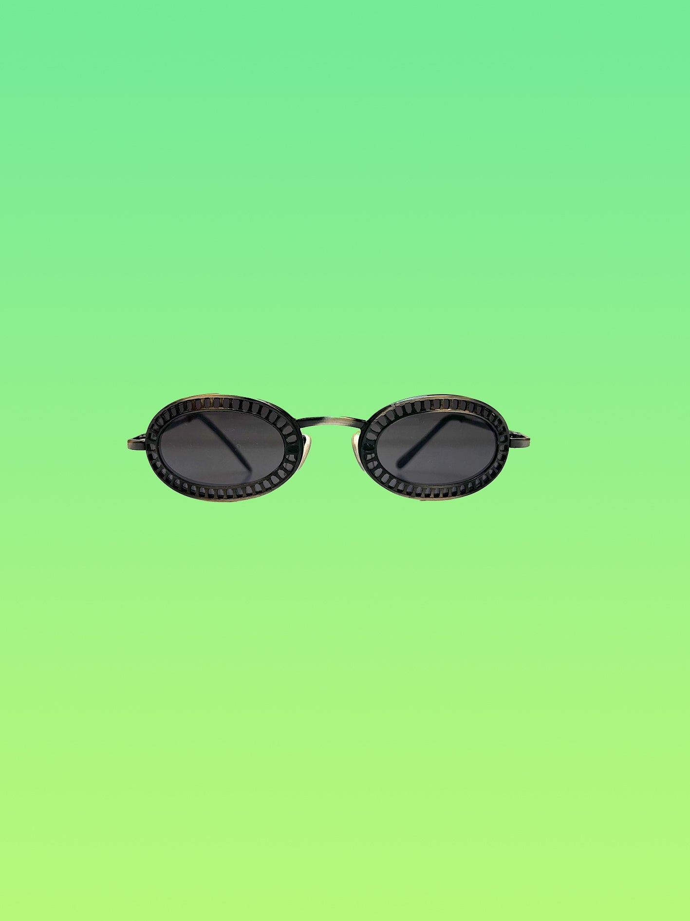 Y2K Sort Vintage Solbrille - Re:Junk Vintage